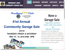 Tablet Screenshot of lionsgaragesale.org